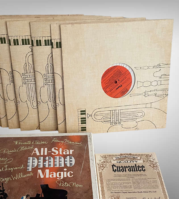 All-Star Piano Magic 8-LP Vinyl Box Set  Readers Digest Music Collection w/ Certificate No. 56651