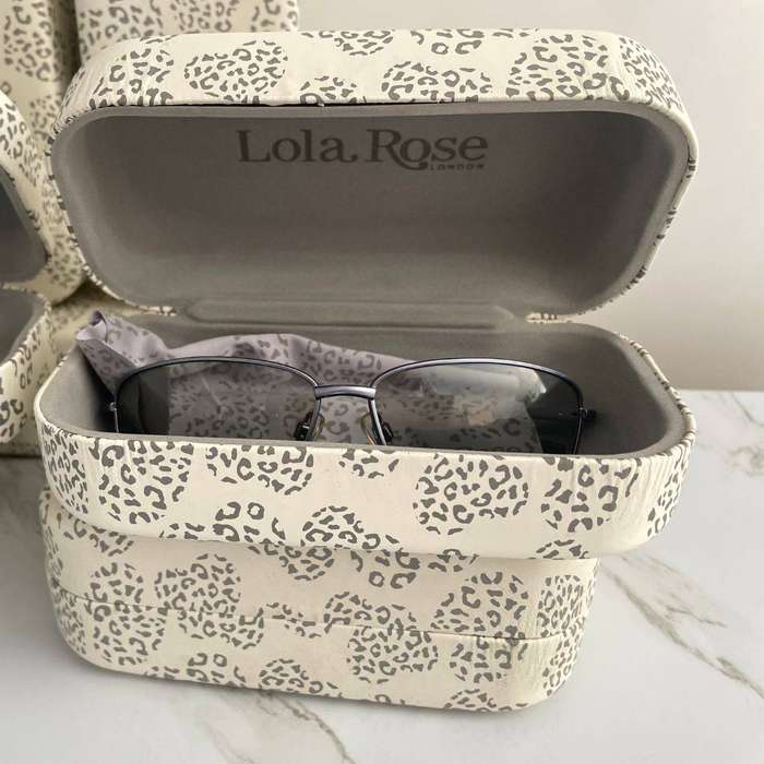 Lola Rose London Hard Clam Shell Sunglass Storage Case  Large, Durable, Multi-Purpose