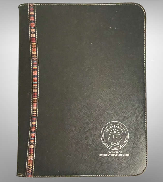 Lot of 3 Black A4 Pleather Professional File Folders | Used Condition