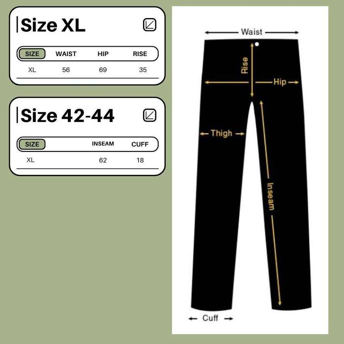 Cotton-Linen Elasticated Pants with Pockets  Size XL (Fits SA 4244)