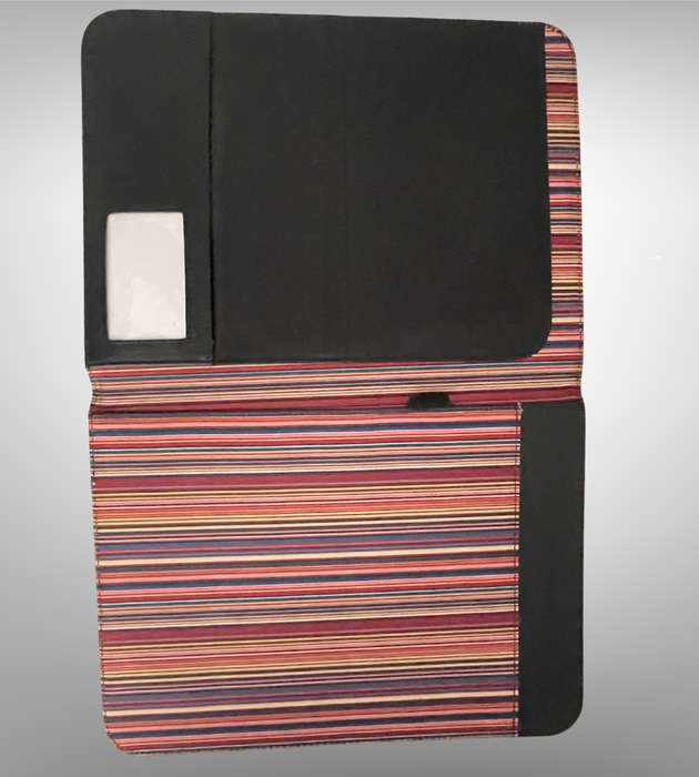 Lot of 3 Black A4 Pleather Professional File Folders | Used Condition