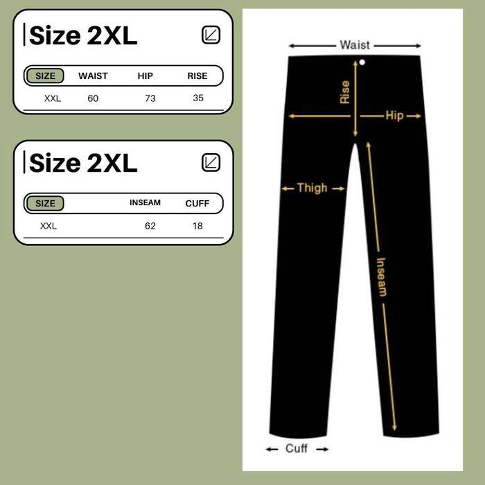 Cotton-Linen Elasticated Pants with Pockets  Size XXL (Fits SA 4648)