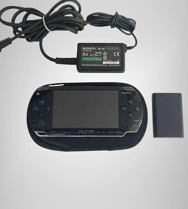 Sony PSP-1004 Portable Console | No Battery | Includes Charger, Sleeve & 8GB Memory Stick | Sold As