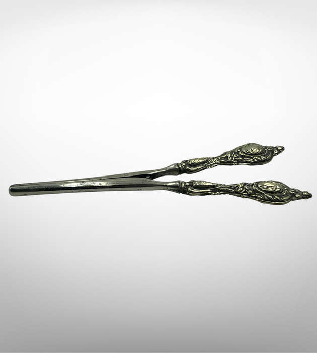 Antique Glove Stretcher | Ornate Design | Reg. 16119 | Silver Plate Patina | c. Late 1800s