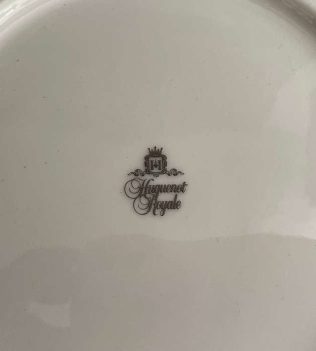 Vintage 1970s Huguenot Royale Mallard Ducks Rimmed Side Plate - 19.5 cm
