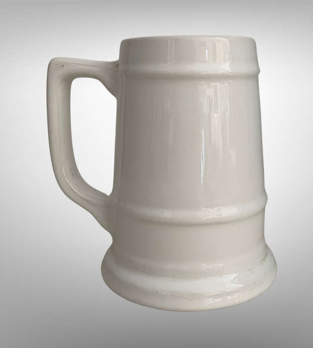 Vintage Margate Town Crest Ceramic Beer Mug  Animo et Fide Motto  Heraldic Collectable  Used Co