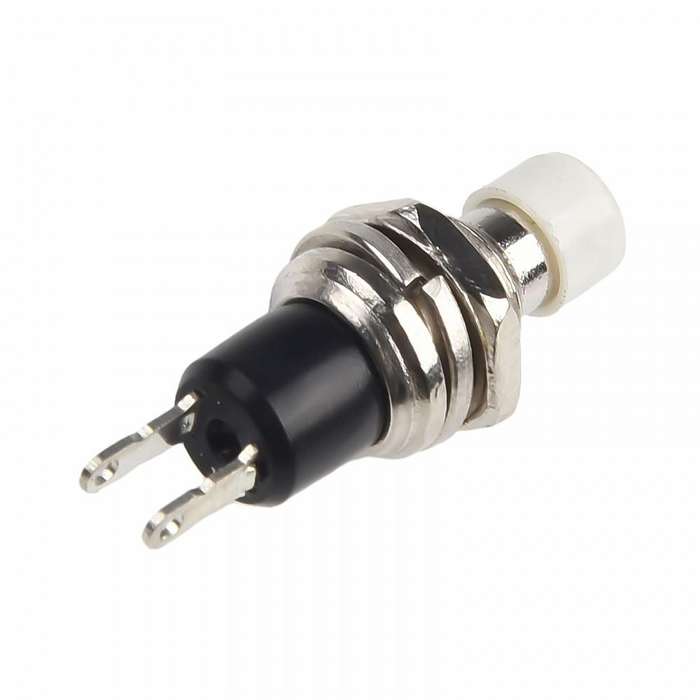 Push button switch PBS-110 White Press Through