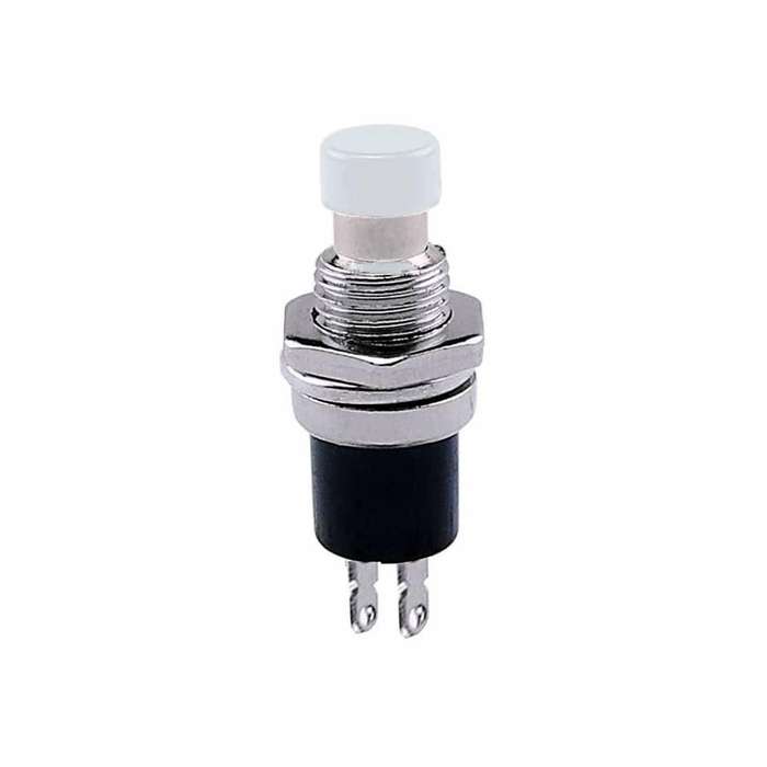 Push button switch PBS-110 White Press Through