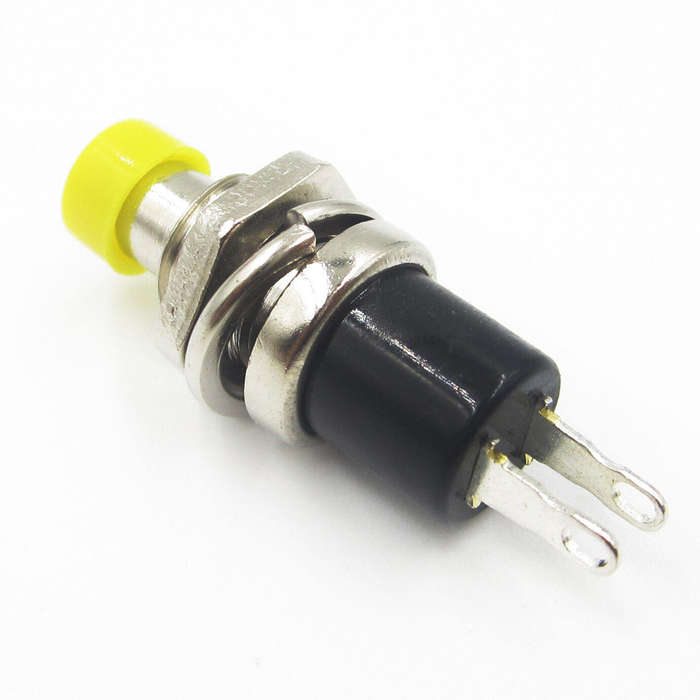 Push button switch PBS-110 Yellow Press Through