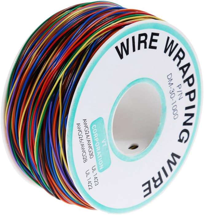 30AWG 8 colors OK Wire Wrapping Wire Aircraft Fly Wire B-30-1000