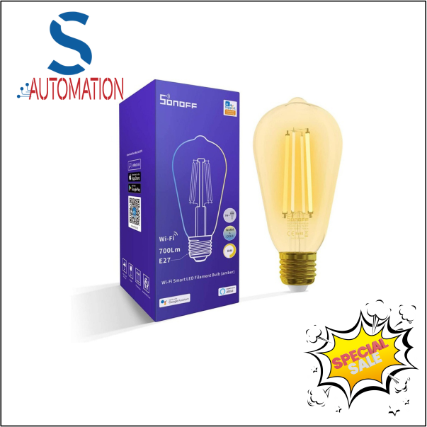 SONOFF Wi-Fi Smart LED Filament Bulb B02-F-ST64 (OPEN BOX SPECIAL)