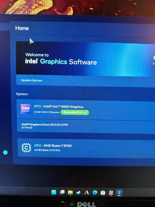 Ryzen 7 5700 ARC B580 DESKTOP