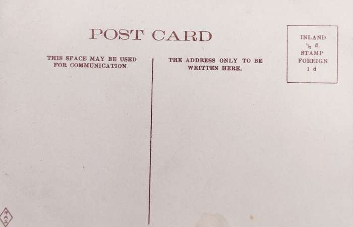 Vintage Post card - Cape Town Library (unused)