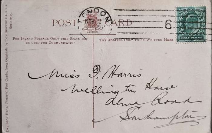 Used British post card - Humour