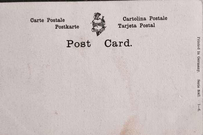 Unused post card - Elegant lady