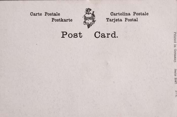 Unused post card - Elegant lady