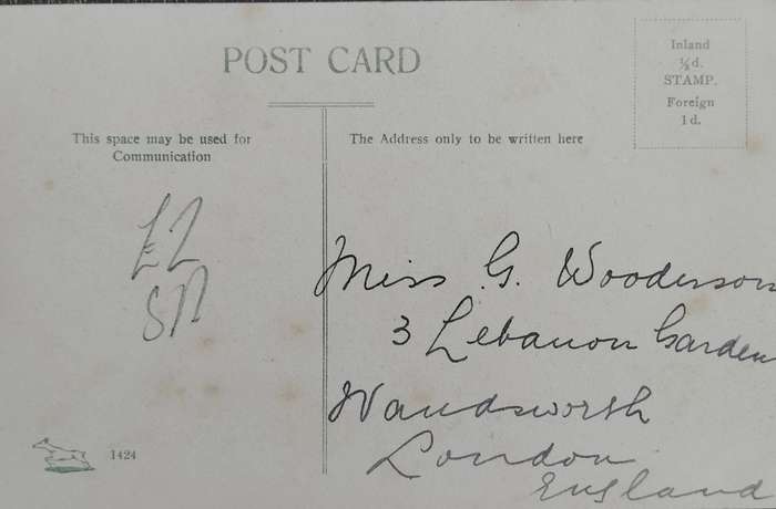 Vintage Picture post card - Robertson (English Church & Barry street)