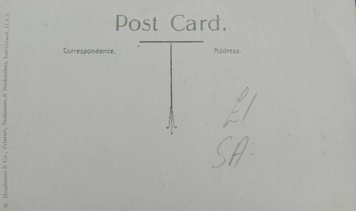 Vintage Picture post card - Ladybrand - Dutch Church
