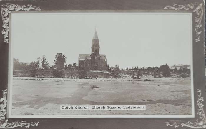 Vintage Picture post card - Ladybrand - Dutch Church