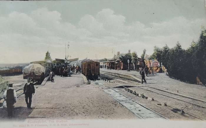 Vintage Picture Postcard - South Africa - Roodepoort Station (Unused)
