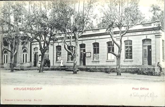 Vintage Picture Postcard - South Africa - Krugersdorp Post & Telegraph Office (Unused)