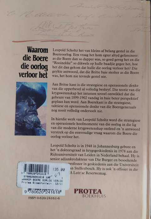 Waarom die Boere die oorlog verloor het (1999)
