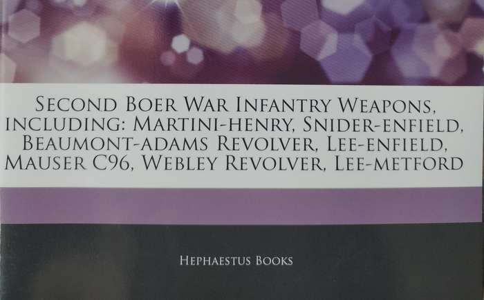 Second Boer War weaponry (2 booklets). See photographs for detailed content
