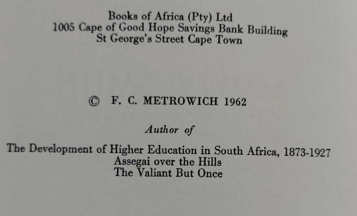 Scotty Smith - South Africa's Robin Hood (Metrowich - 1962))