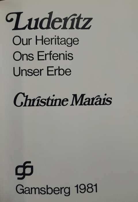 Luderitz - Our Heritage (Marais - 1981)