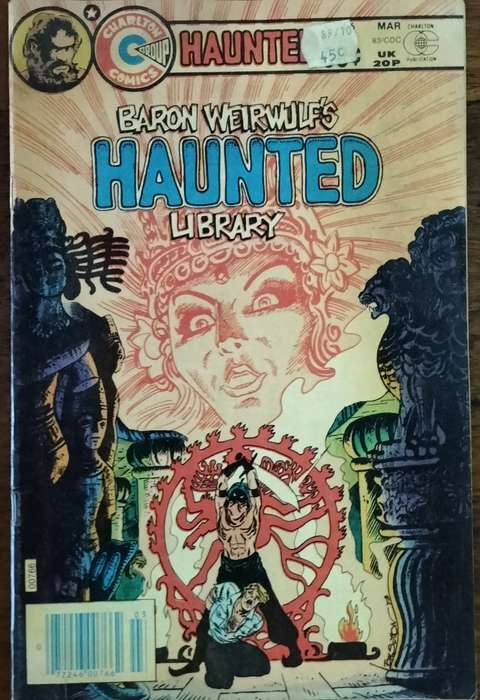Vintage Charlton comic - Baron Weirwulf's haunted library (#66)