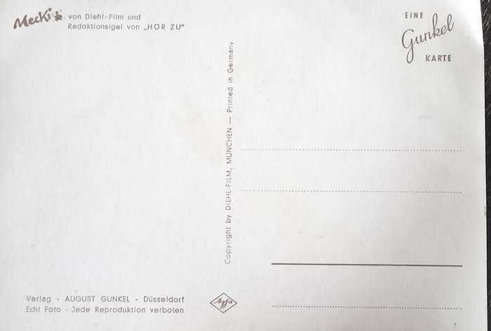 Post Card - Mecki the hedgehog  (1970s)