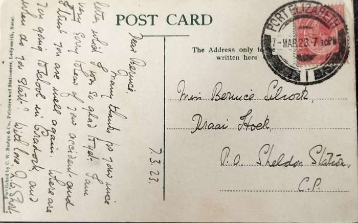 Post Card - Ladysmith Natal - showing Caesar's camp (used)
