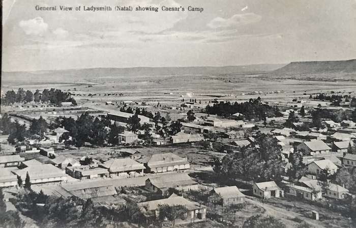 Post Card - Ladysmith Natal - showing Caesar's camp (used)