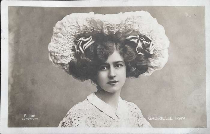 Vintage photo post card - Gabrielle Ray (Used)