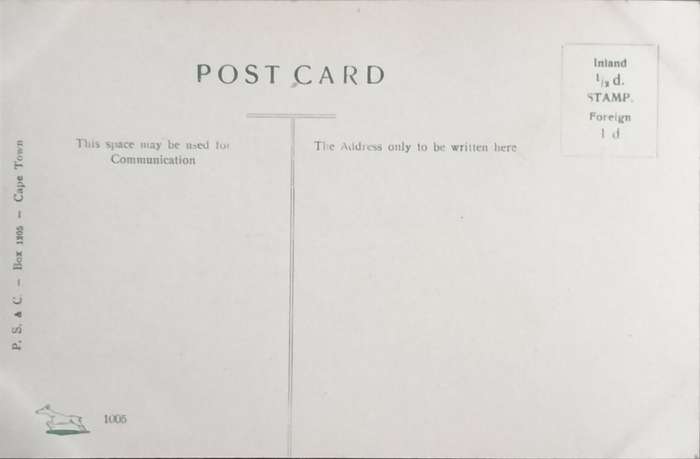 Antique Post card - Johannesburg - Pretoria bridge