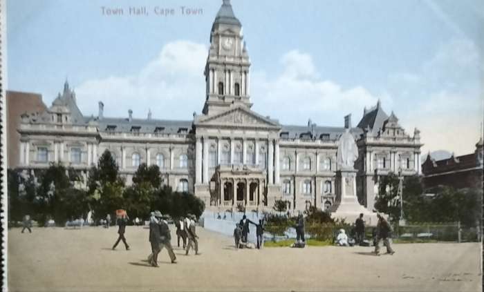 Antique Post card - Cape Town - Town Hall