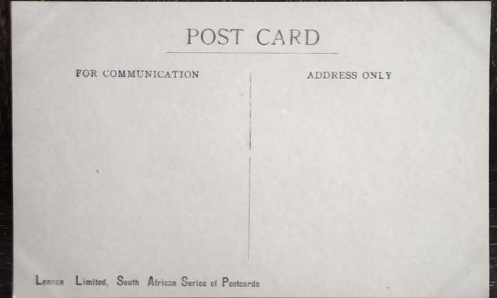 Antique Post card - Cape Town - Yachting in Table Bay