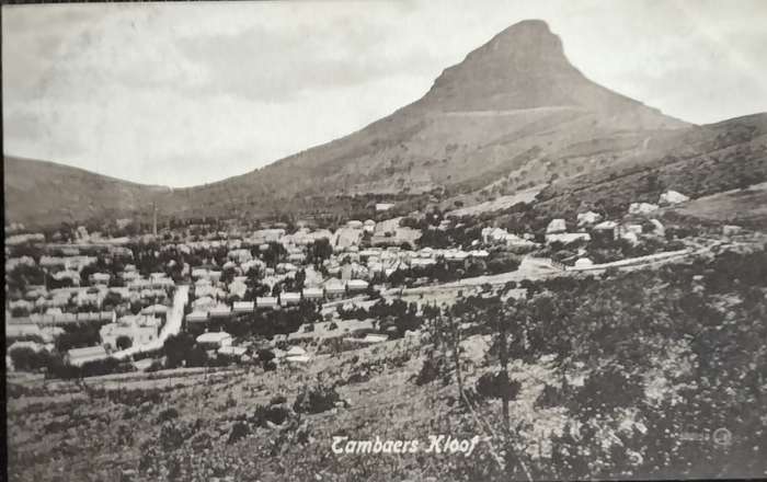 Antique Post card - Cape Town - Tamboers Kloof