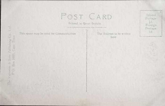 Antique Post card - Cape Town - Harbour