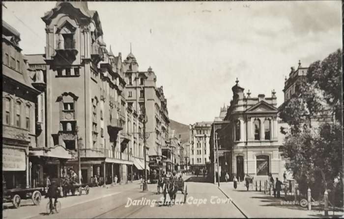 Antique Post card - Cape Town - Darling Street