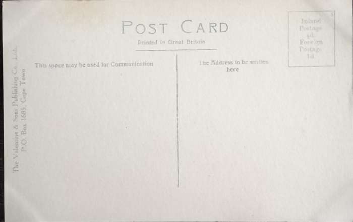 Antique Post card - Cape Town - Oranjezicht