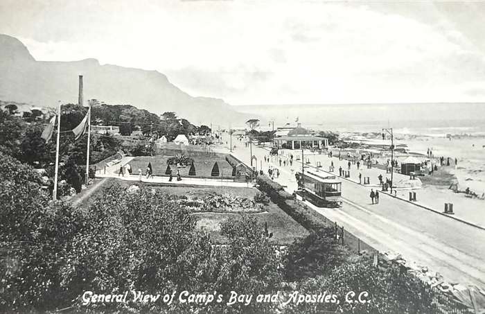 Antique Post Cards - South Africa - General view of Camps Bay and Apostels