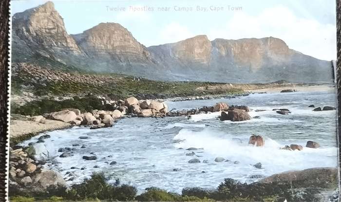 Antique Post Cards - South Africa - Twelve Apostles near Camps Bay