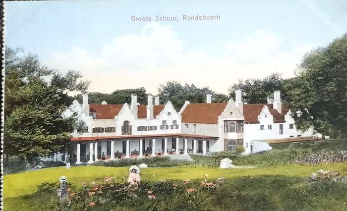 Antique Post Cards - South Africa - Groote Schuur - Late Cecil Rhodes' house