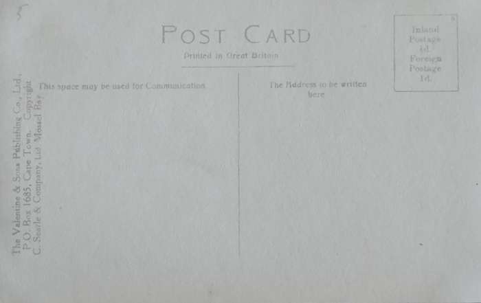 Vintage Post card - South Africa - George Oudtshoorn railway line