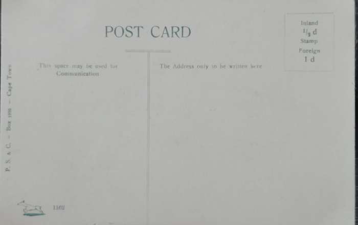 Vintage Post card - South Africa - Ontheberg