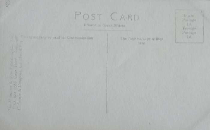 Vintage Post card - South Africa - George Oudtshoorn railroad