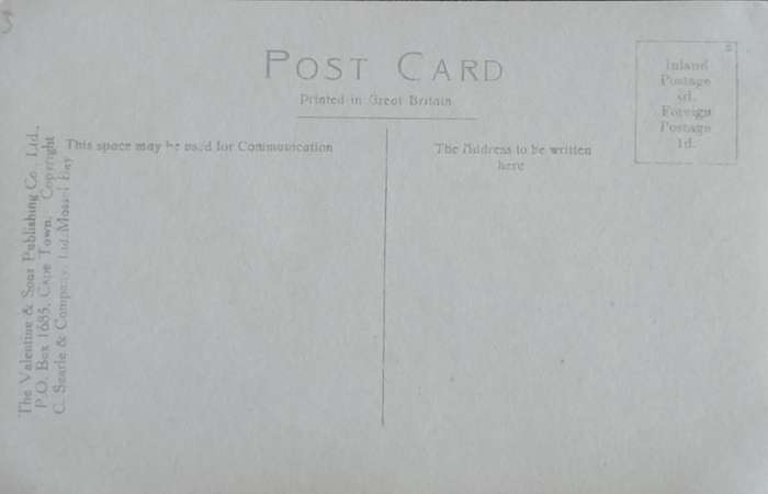Vintage Post card - South Africa - George Oudtshoorn railway - the old and new