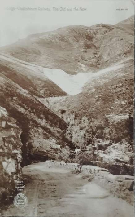 Vintage Post card - South Africa - George Oudtshoorn railway - the old and new