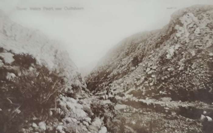 Vintage Post card - South Africa - Touver Waters Poort - Oudtshoorn